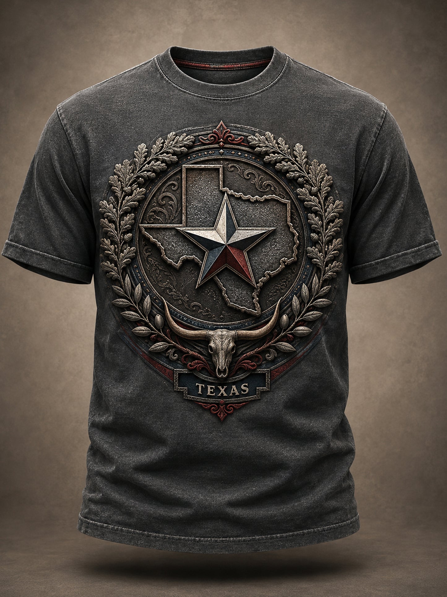 Men's Texas-Inspired Art Print T-Shirt