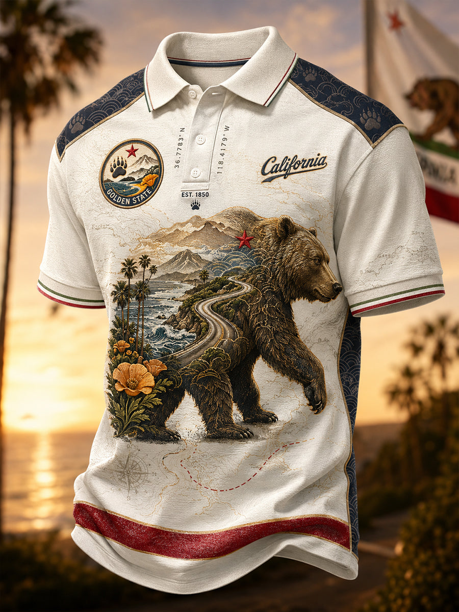 Men's California Short Sleeves T-Shirt