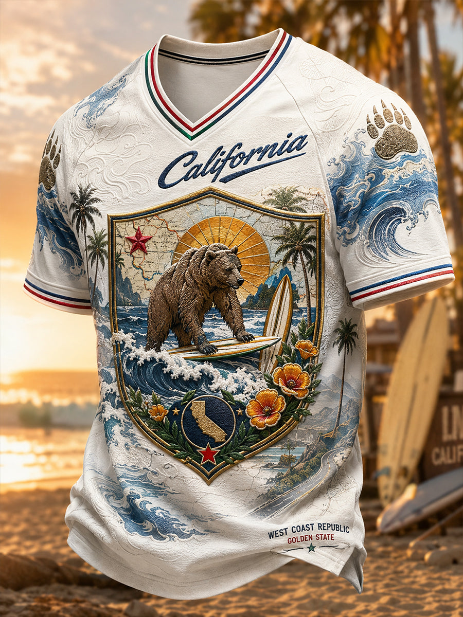 Men's California V-neck T-shirt