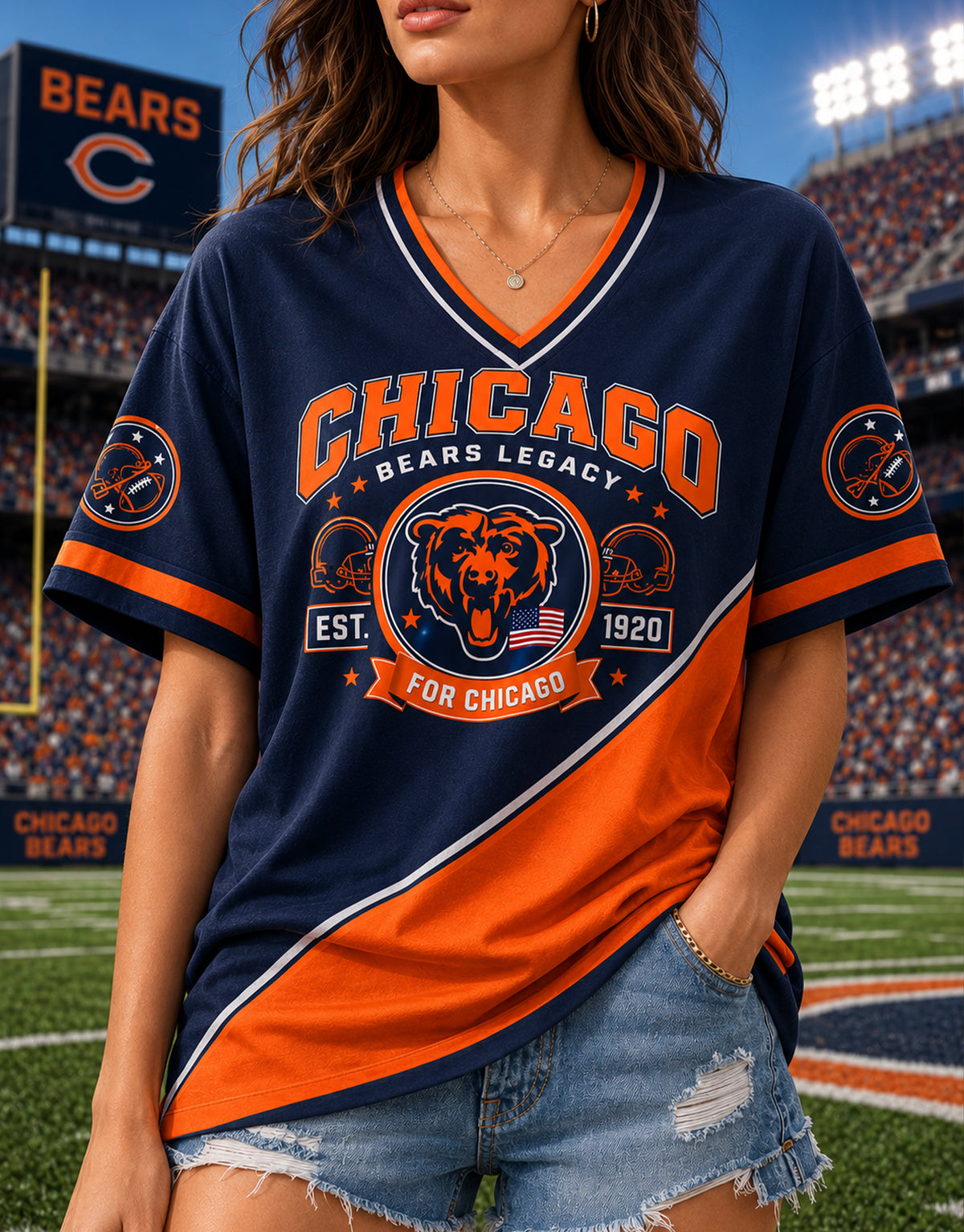 Women's Short-Sleeve V-Neck T-Shirt