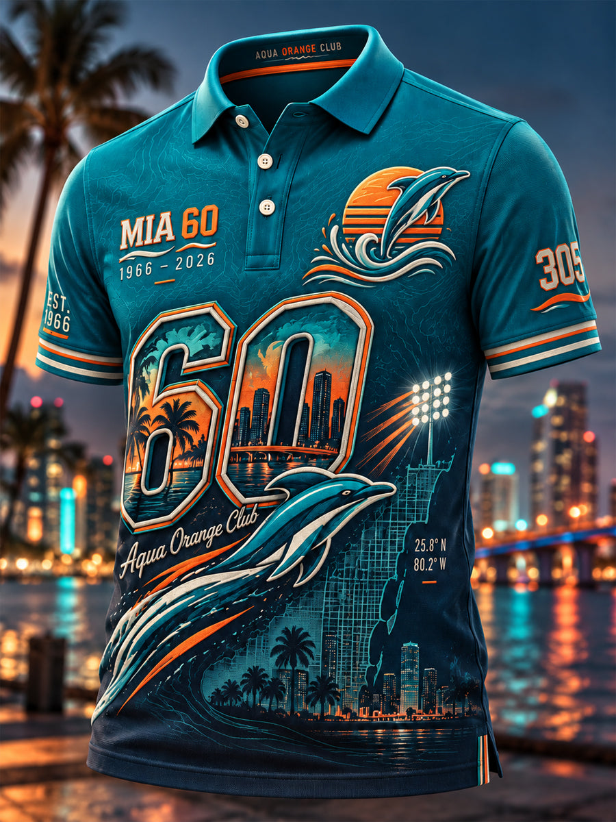 Men's Miami Dolphins Polo Shirt