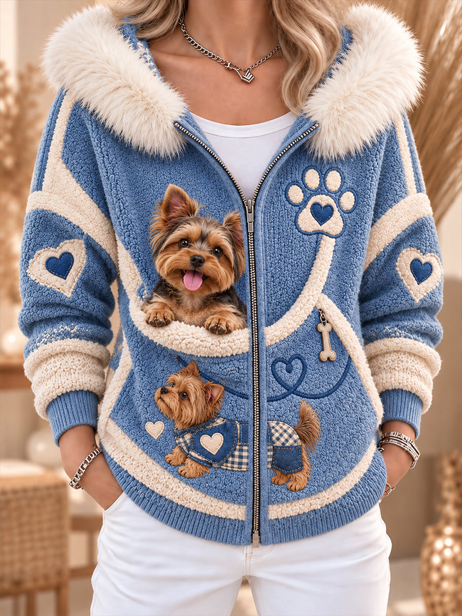 Women's Fun Animals Fun Animals Knit Hoodie
