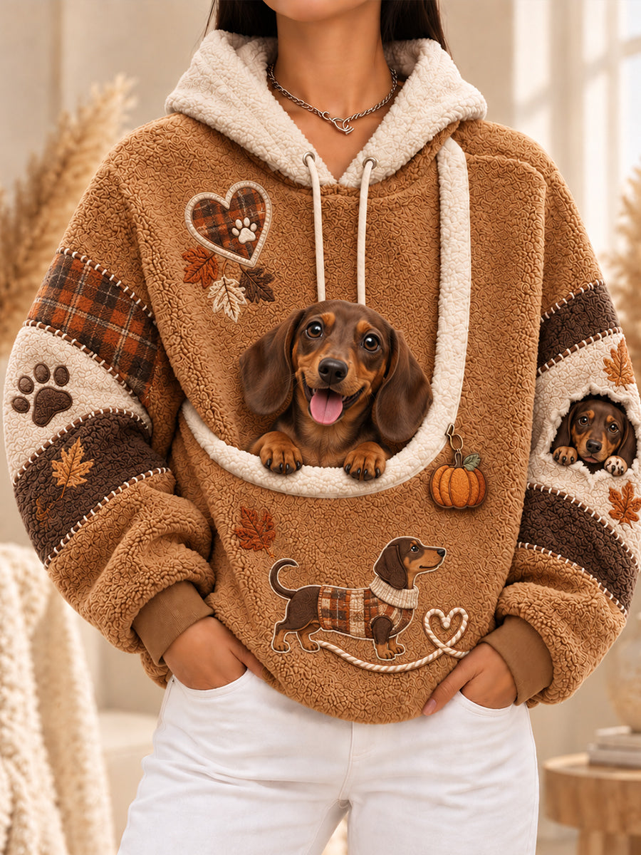 Women‘s Fun Animals Hoodie With Pocket For Dogs Cats Dogs Hoodie