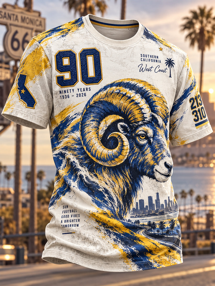 Men's Los Angeles Rams Short Sleeves T-Shirt