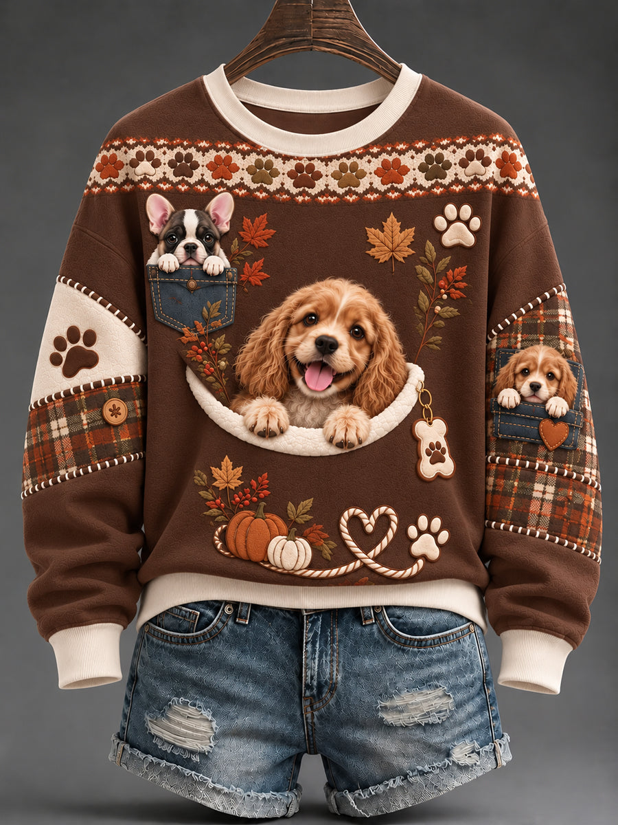 Women's Cute animals Print Sweatshirt