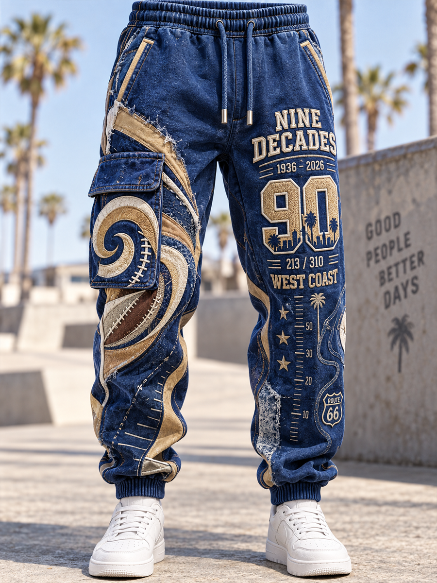 Men's Los Angeles Rams Casual Sweatpants Trousers