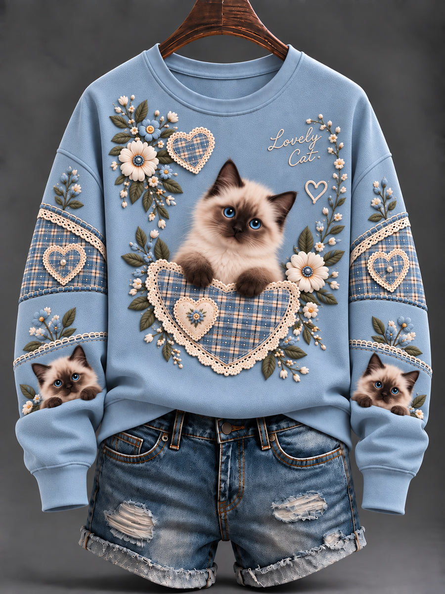 Women's Cute Animals Print Sweatshirt