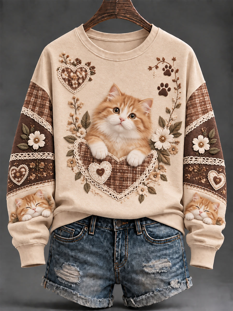 Women's Cute Animals Print Sweatshirt