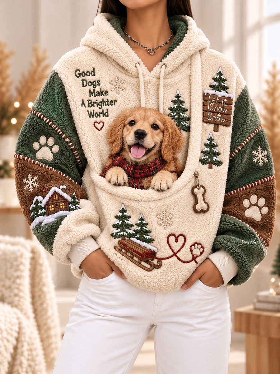 Women Fun Animals Hoodie with Pocket for Dogs Cats Dogs Hoodie