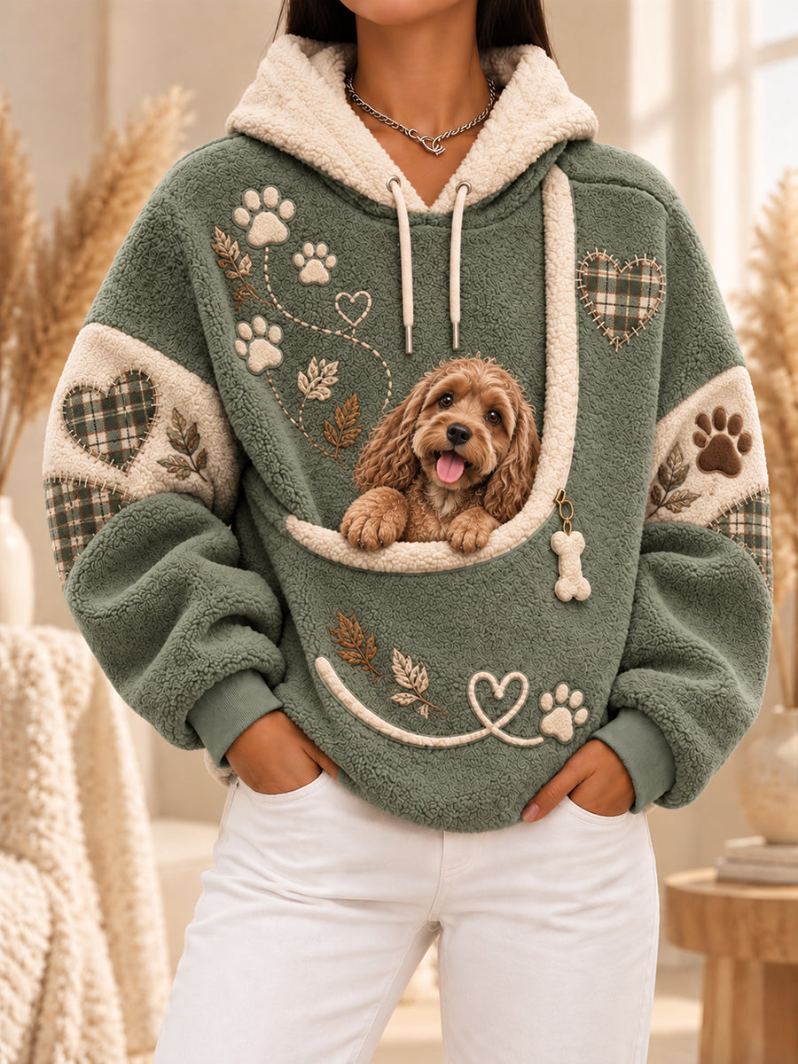 Women Fun Animals Hoodie with Pocket for Dogs Cats Dogs Hoodie