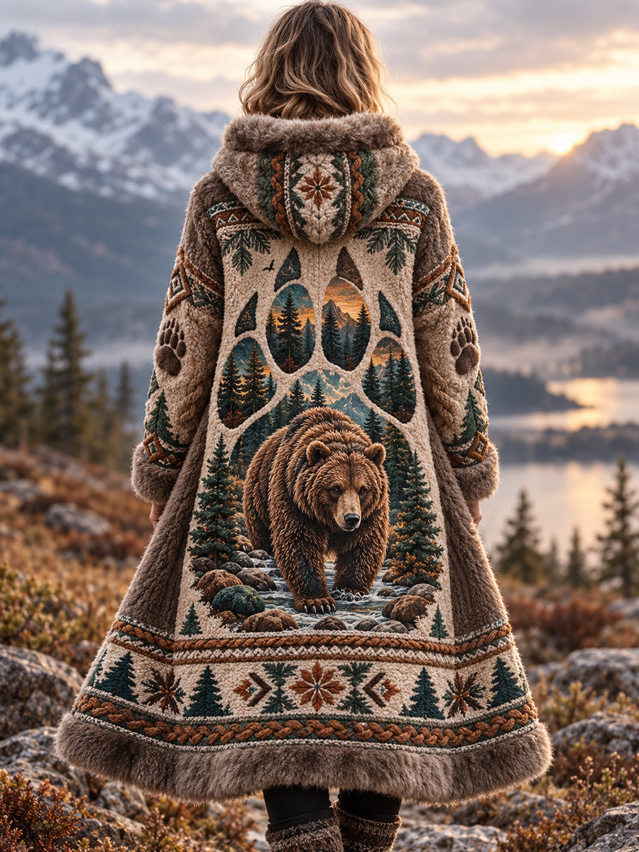 Women's Nordic Animal Flannel Jacket