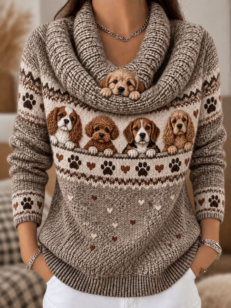 Women's Fun Animal Comfortable Knit Top
