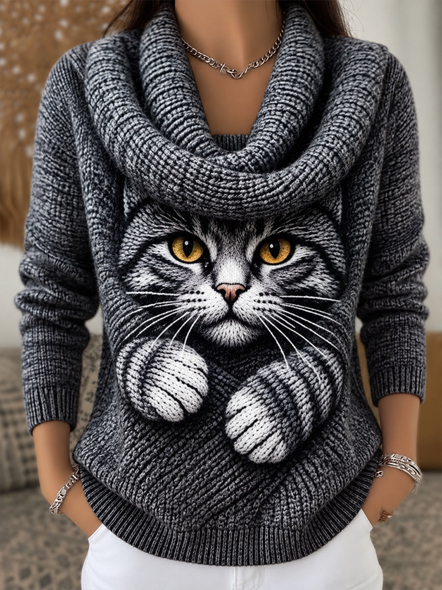 Women's Fun Animal Comfortable Knit Top
