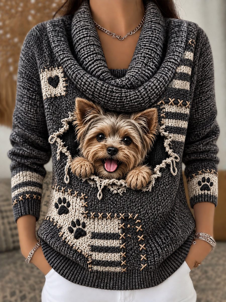 Women's Fun Animal Comfortable Knit Top