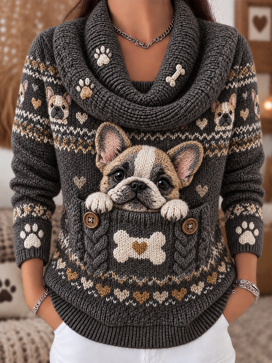 Women's Fun Animal Comfortable Knit Top