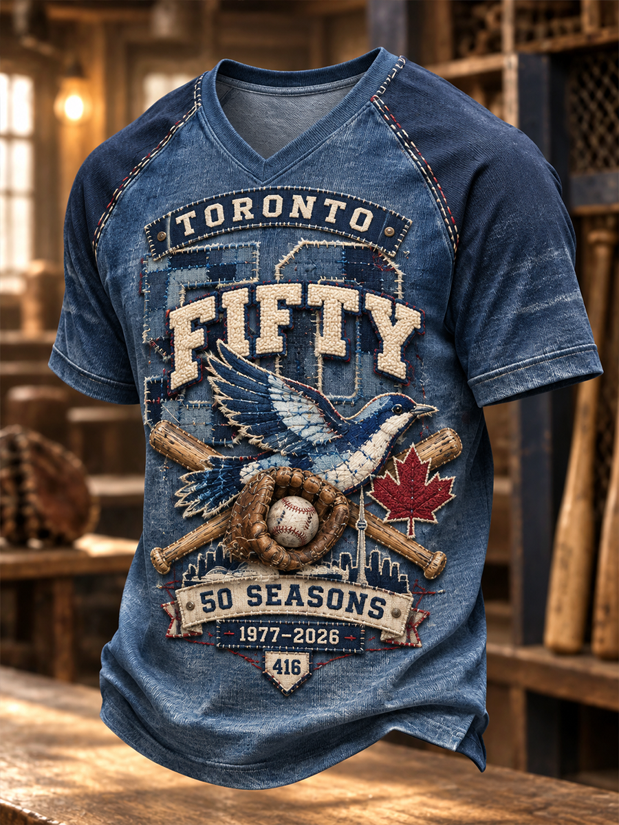 Men's Toronto Blue Jays V-Neck T-Shirt