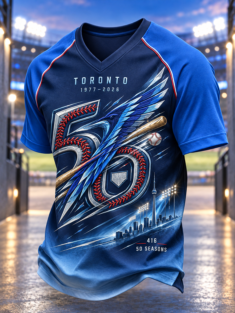 Men's Toronto Blue Jays V-Neck T-Shirt