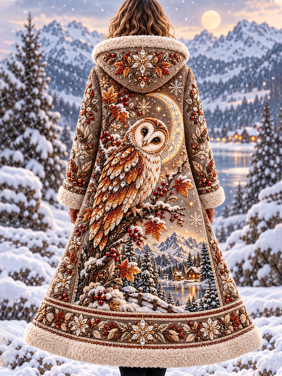 Women's Nordic Forest Animals Flannel Jacket