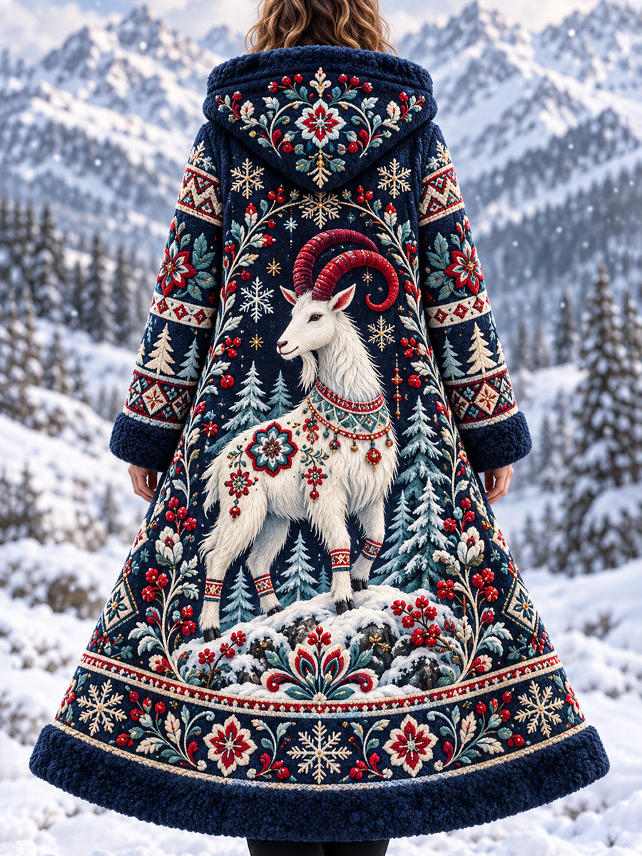 Women's Nordic Forest Animals Flannel Jacket