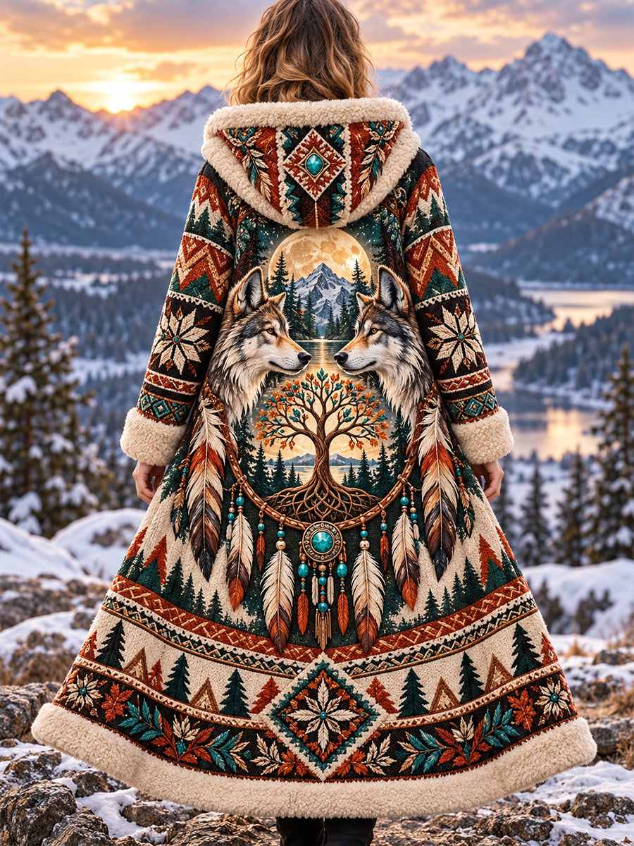 Women's Nordic Animals Flannel Jacket