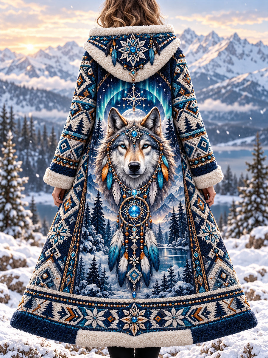 Women's Nordic Animals Flannel Jacket