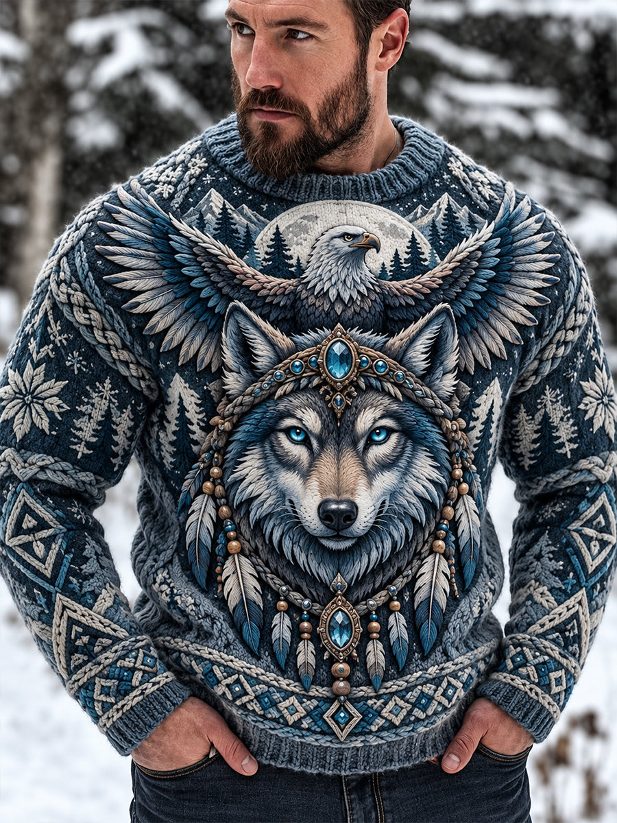Men's Nordic Animals Imitation Sweater