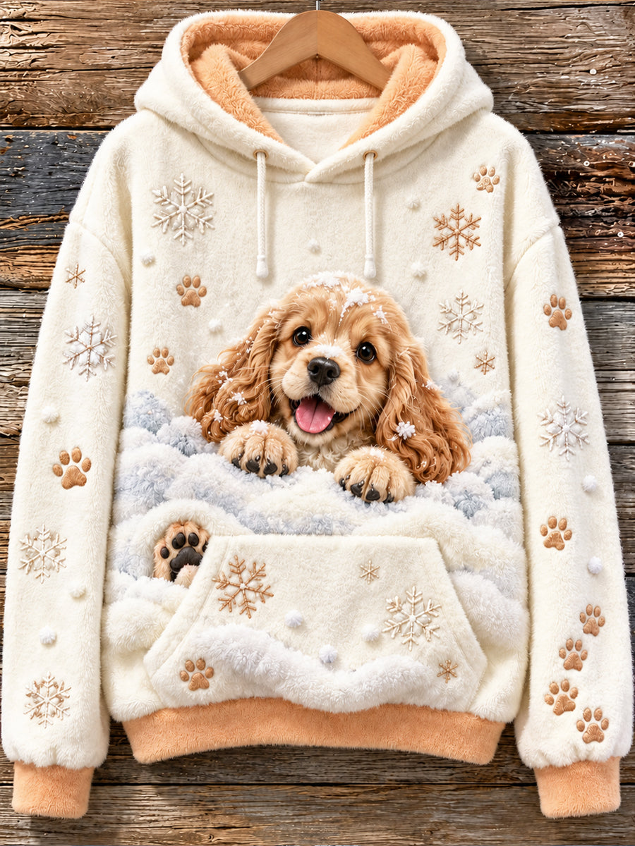 Women's Fun AnimalsFlannel Hoodie