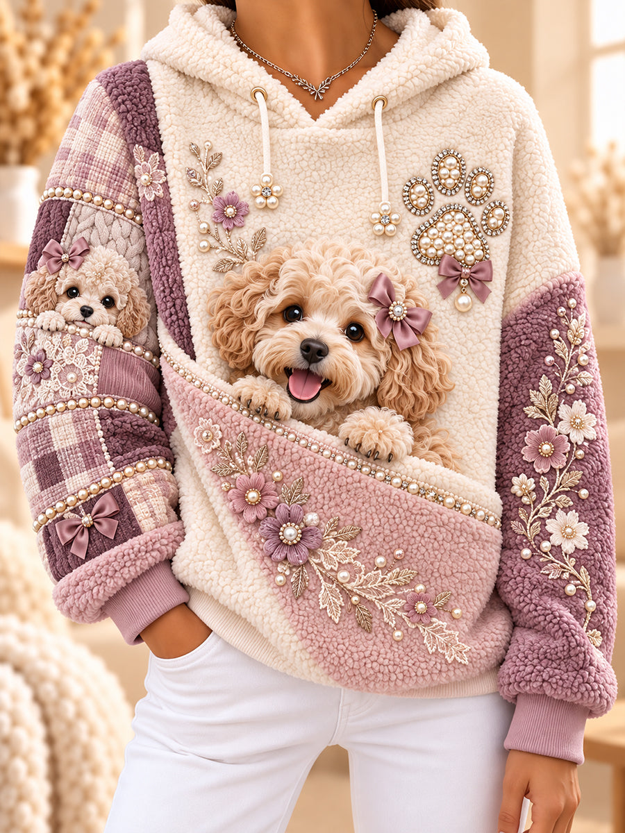 Women's Fun Animals Flannel Hoodie