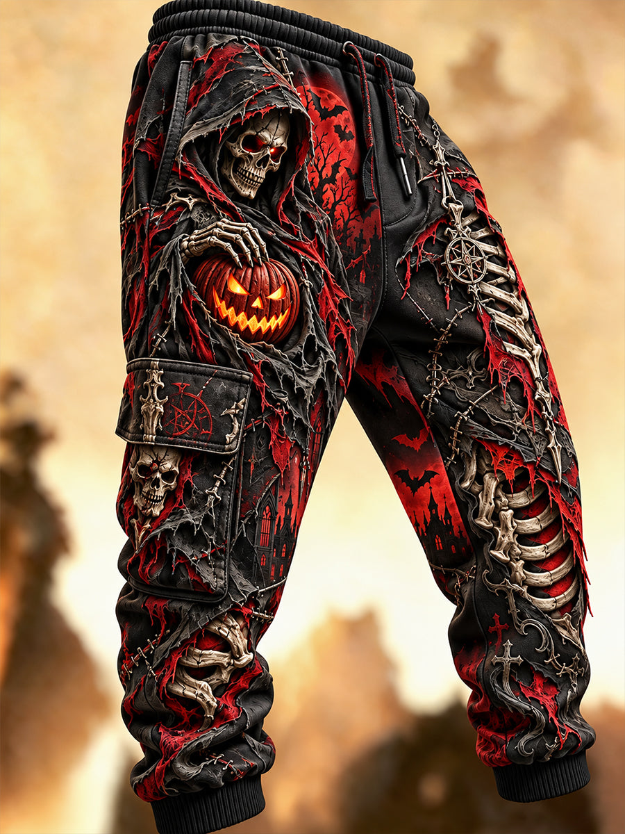 Men's Halloween Fun Casual Sweatpants Trousers