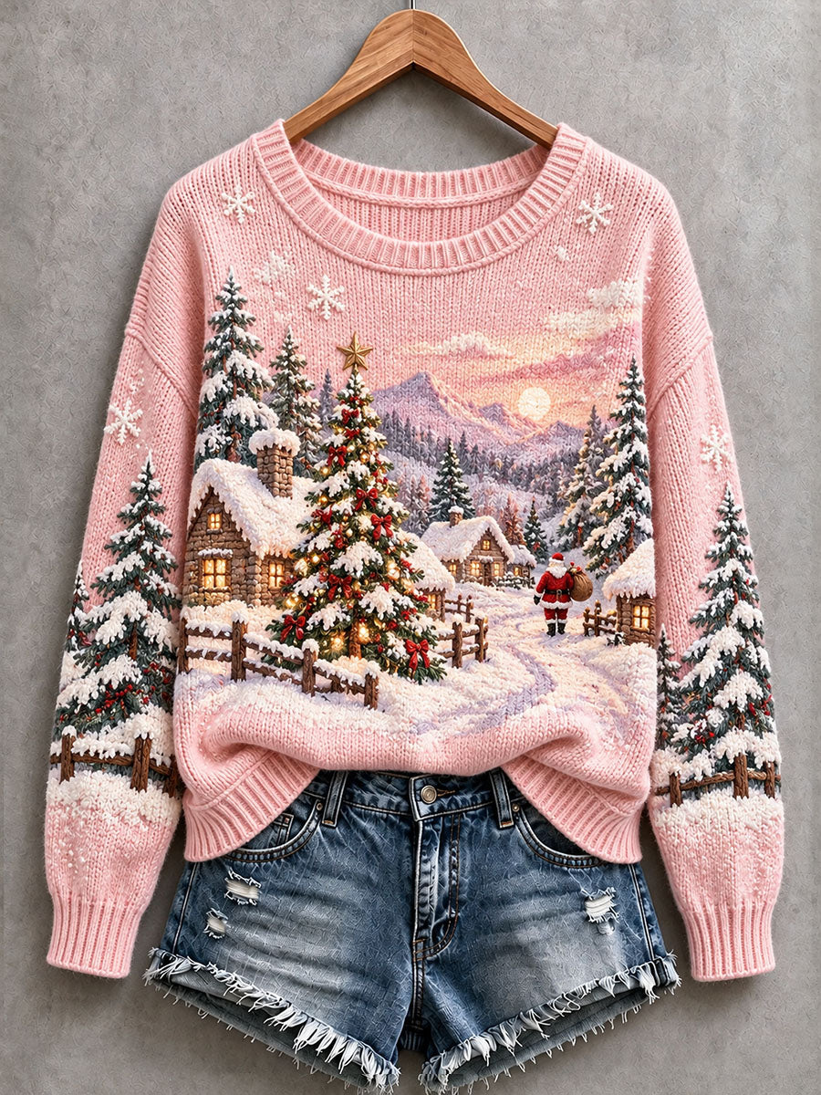Women's Christmas Inspired Cozy Knit Sweater