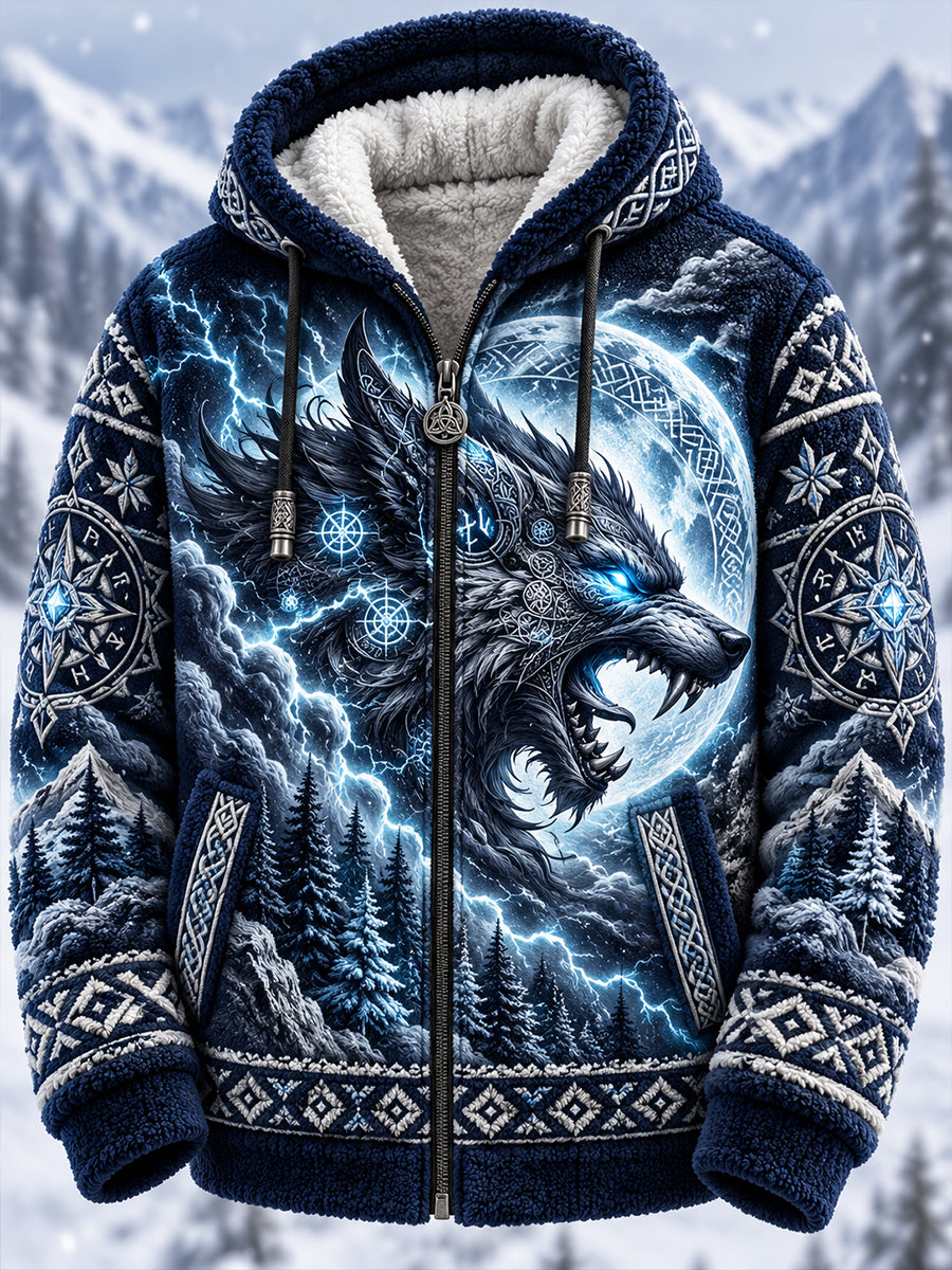 Men's Nordic Animals Flannel Jacket