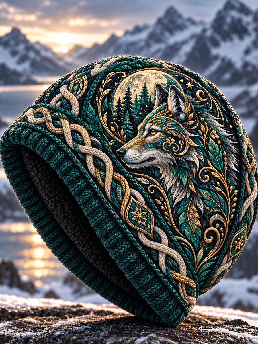 Unisex Nordic Autumn And Winter Animals Print Hat