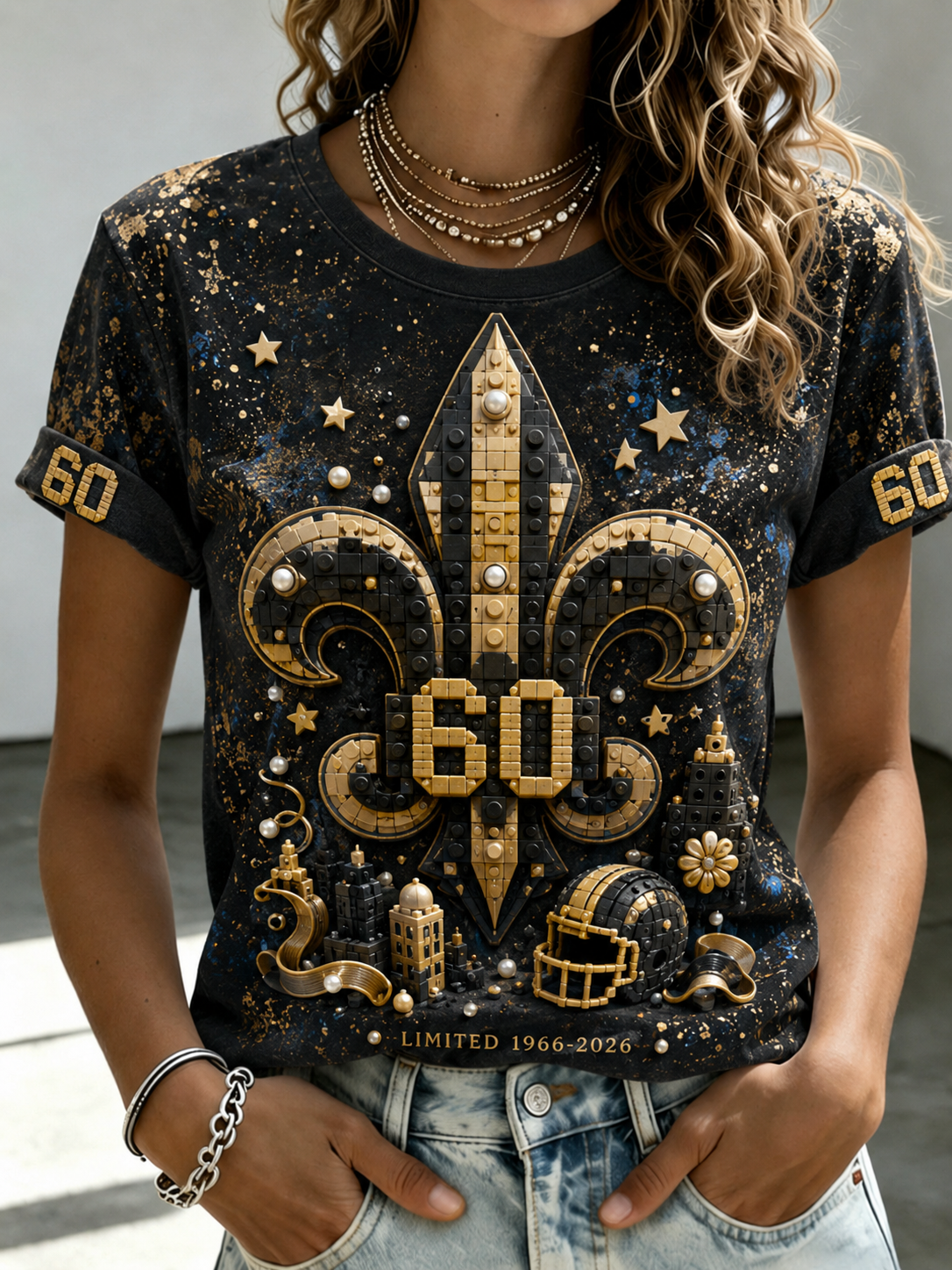 Women's New Orleans Saints Short-Sleeved T-Shirt