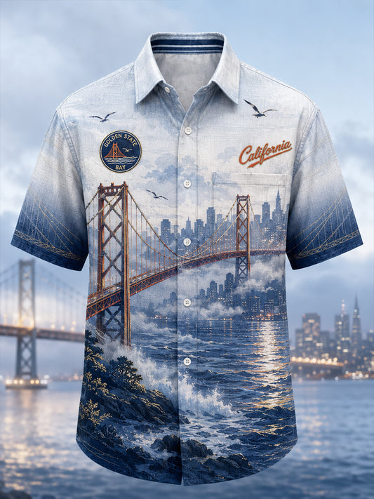 Men's California Casual Shirt Short Sleeve