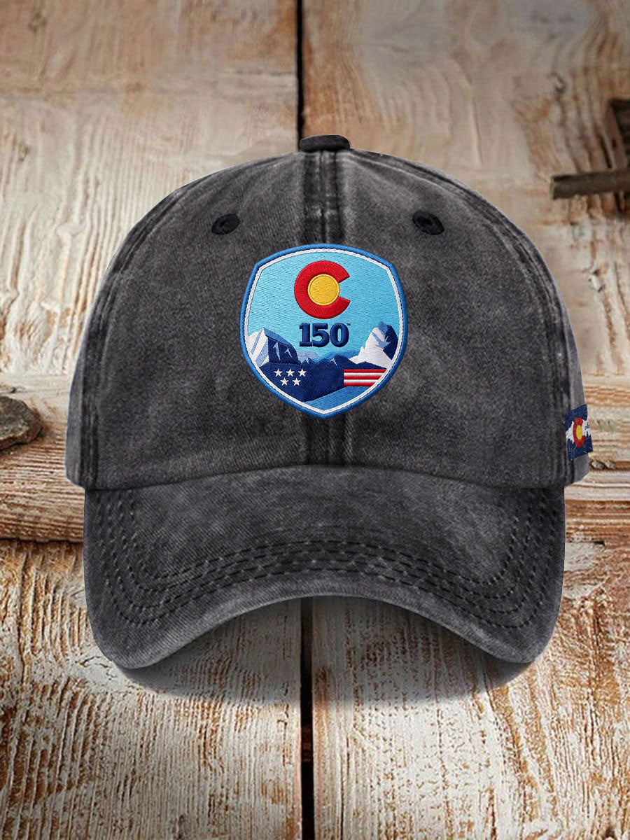 Unisex Colorado Day 150 Years Art Printed Hat