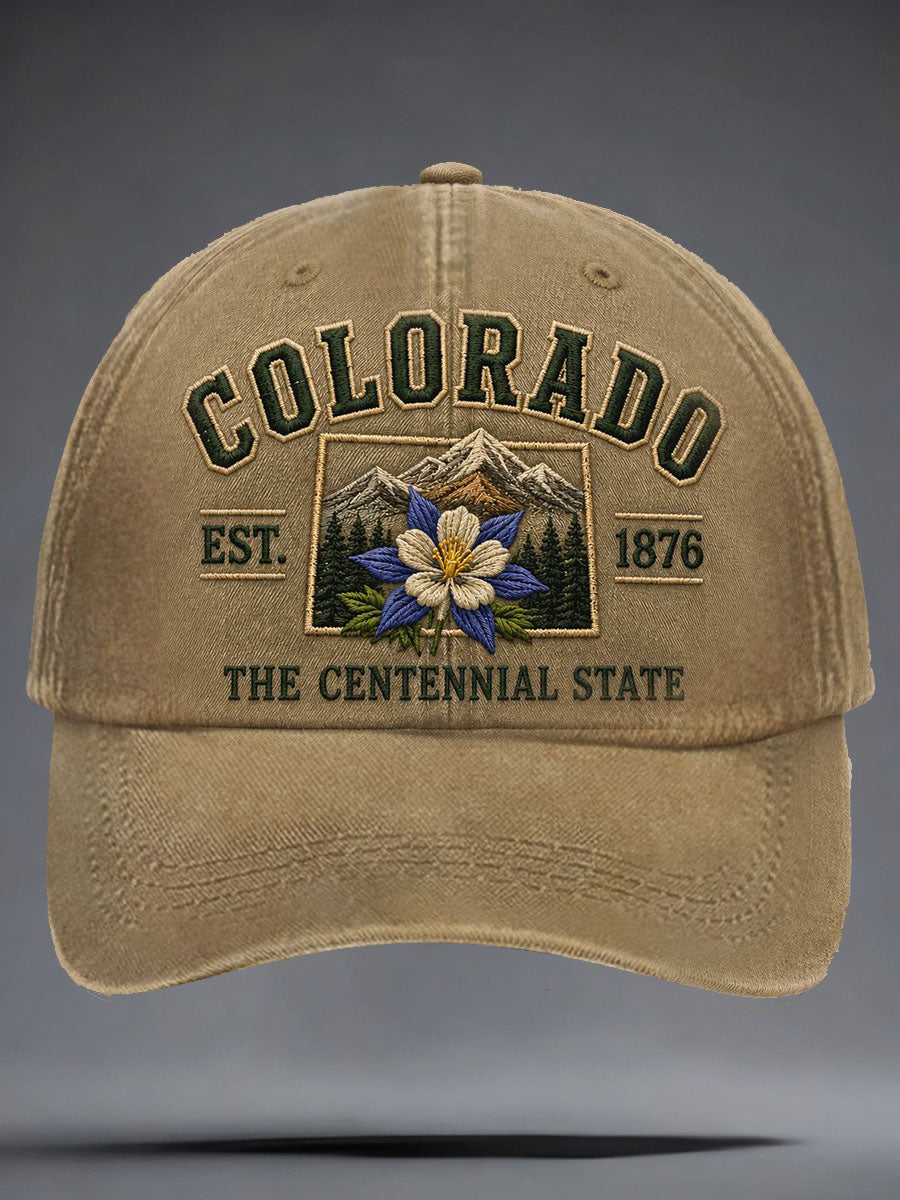 Unisex Colorado Day 150 Years Art Printed Hat