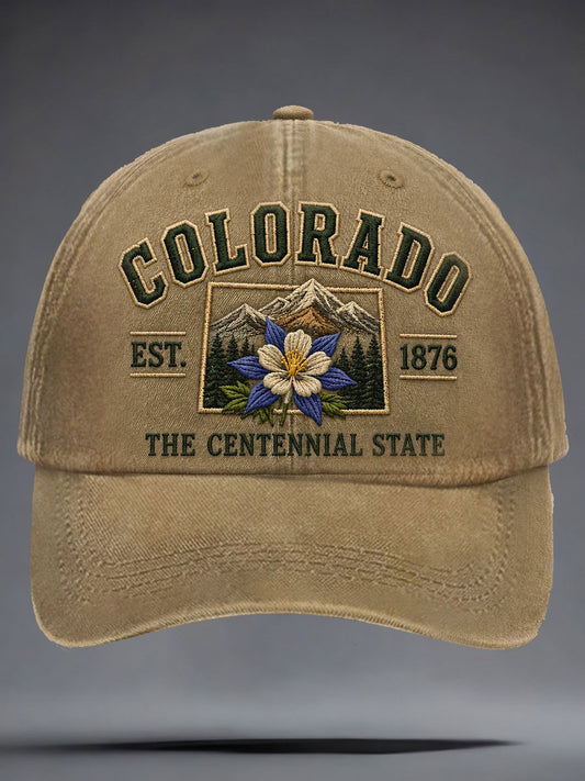 Unisex Colorado Day 150 Years Art Printed Hat