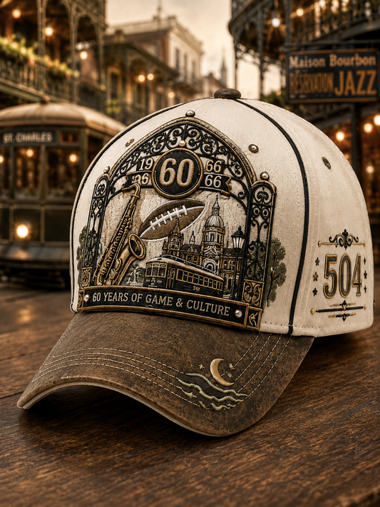 The 60th Anniversary Of The New Orleans Saints Team Unisex Hat