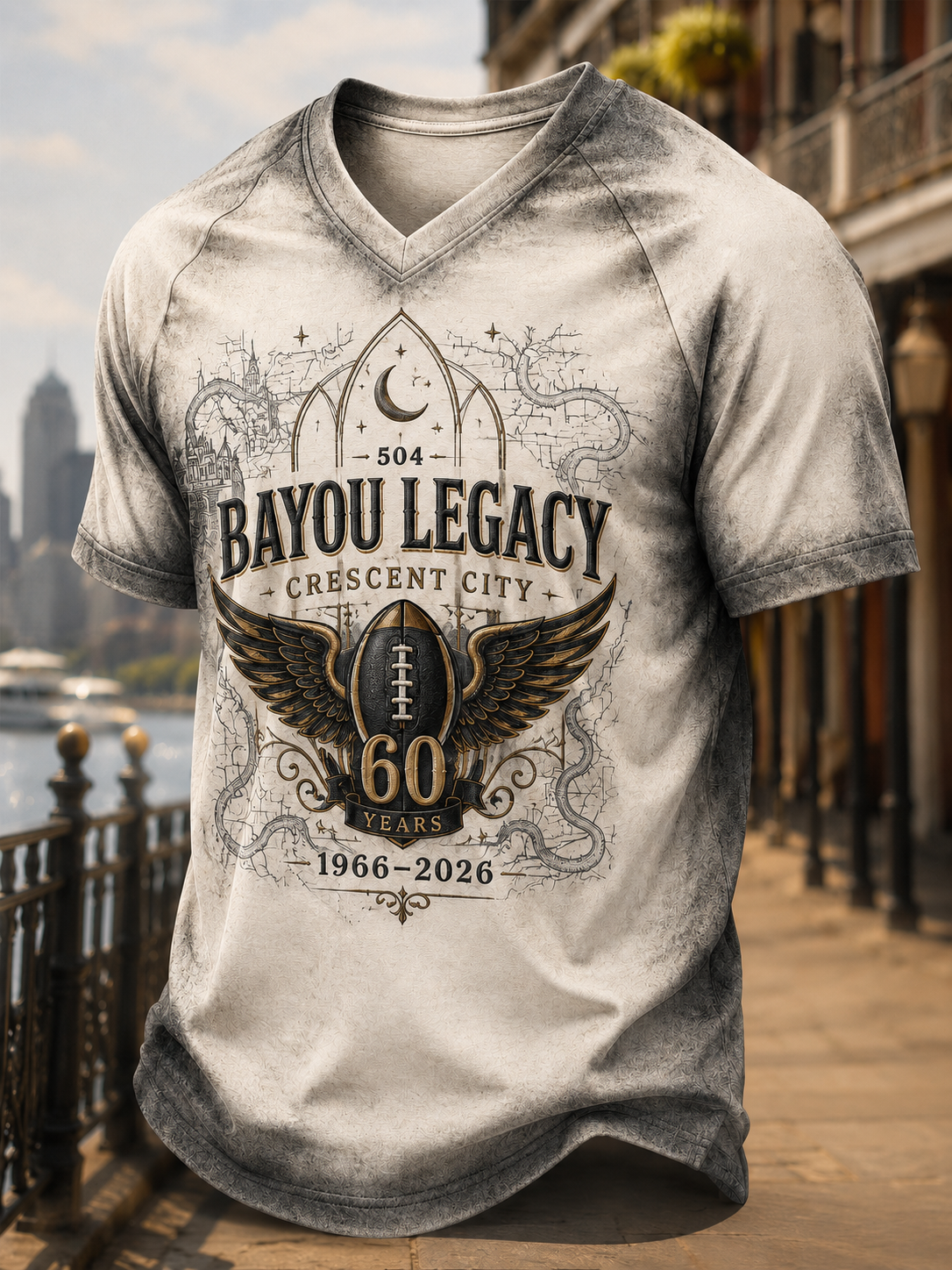 Men's New Orleans Saints V-Neck T-Shirt