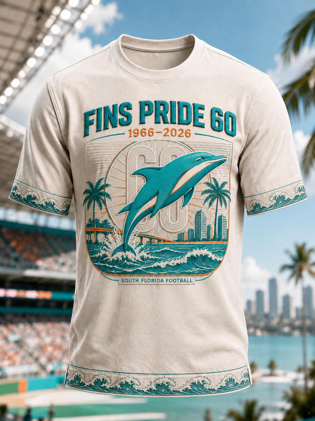 Men's Miami Dolphins Short Sleeves T-Shirt