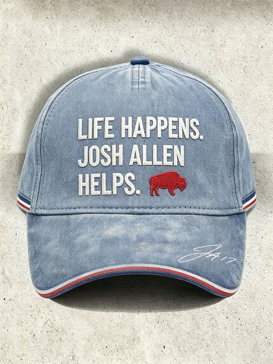 Unisex Football Lover BUF Art Printed Hat