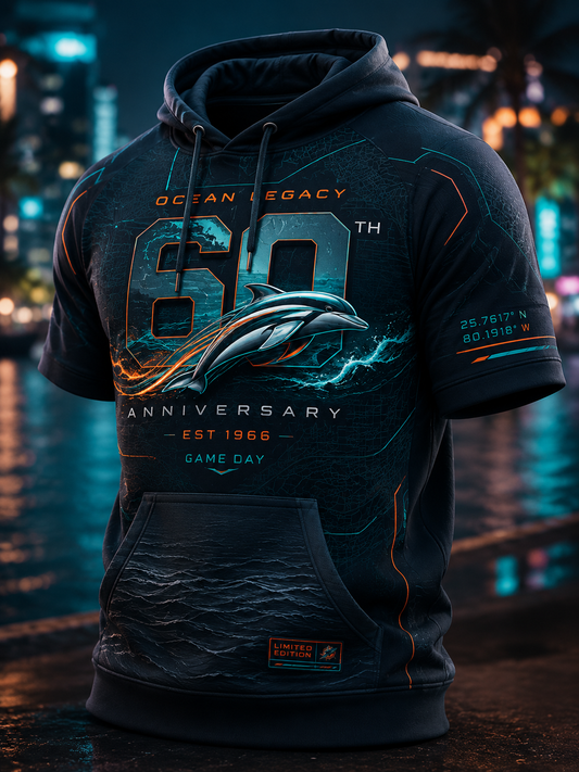 Men's Casual Short Sleeve Hoodie