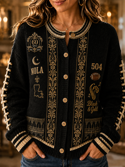 Women's Cardigan-Style Knit Jacket