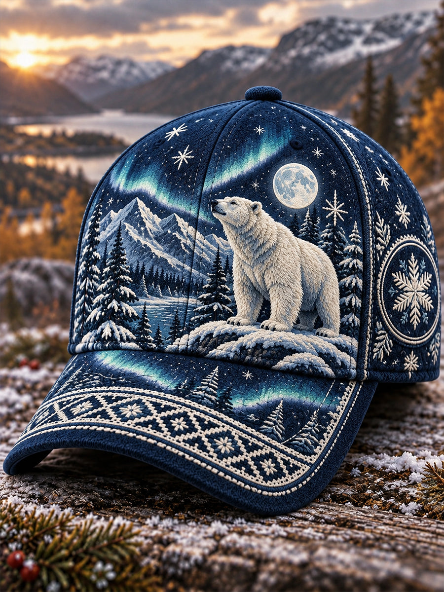 Unisex Nordic Forest Animals Hat