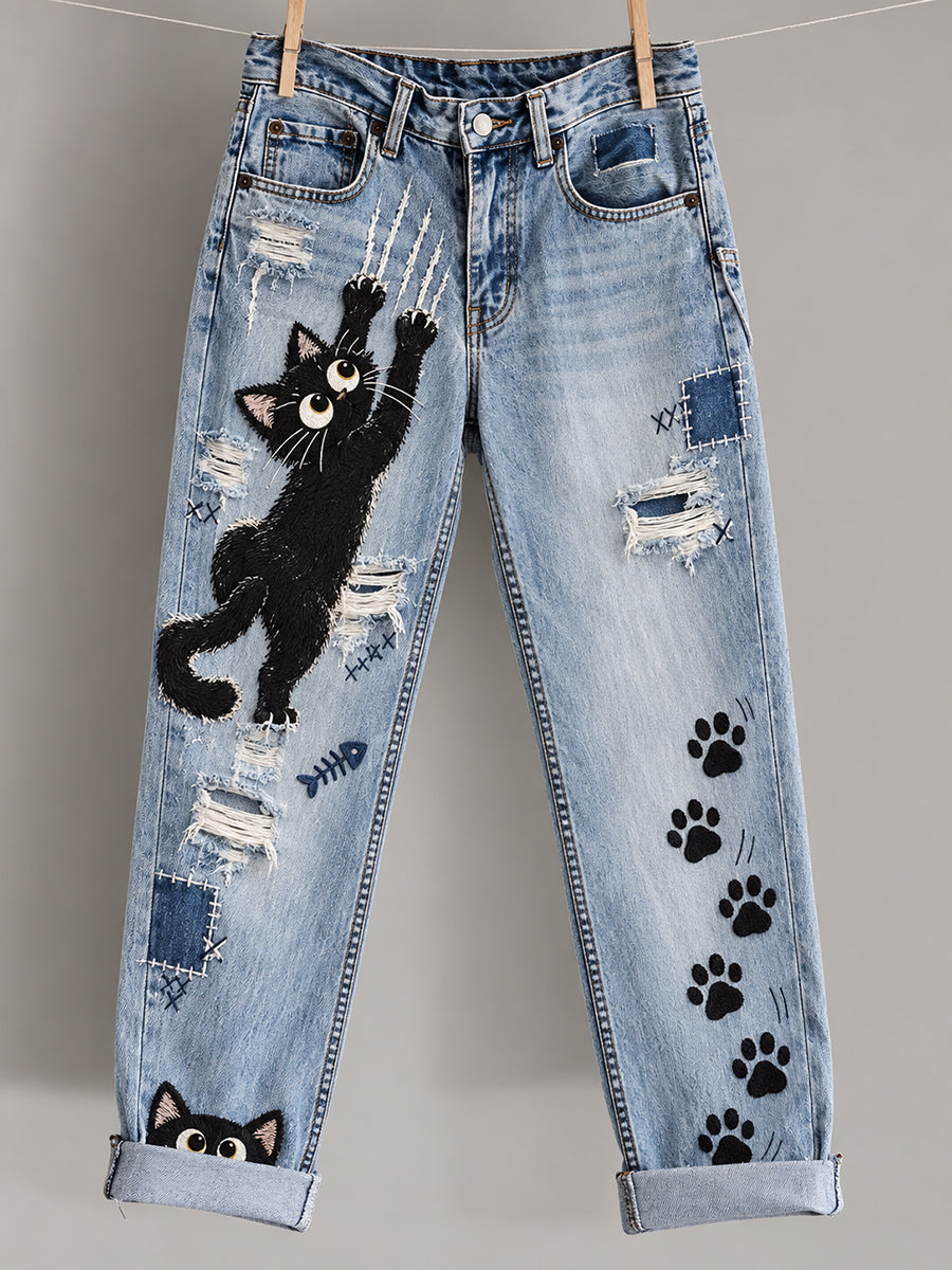 Women‘s  Fun Animals  Art Print Flared Trousers