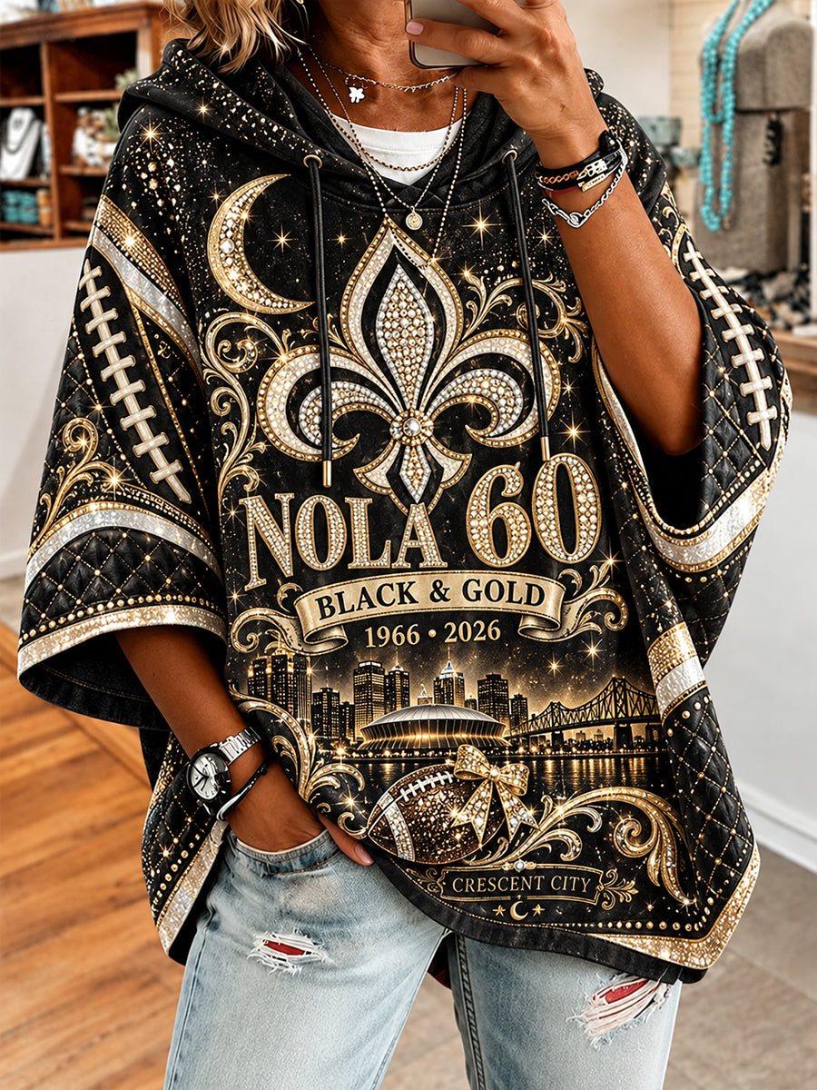Women’S New Orleans Saints Short-Sleeve Hoodie
