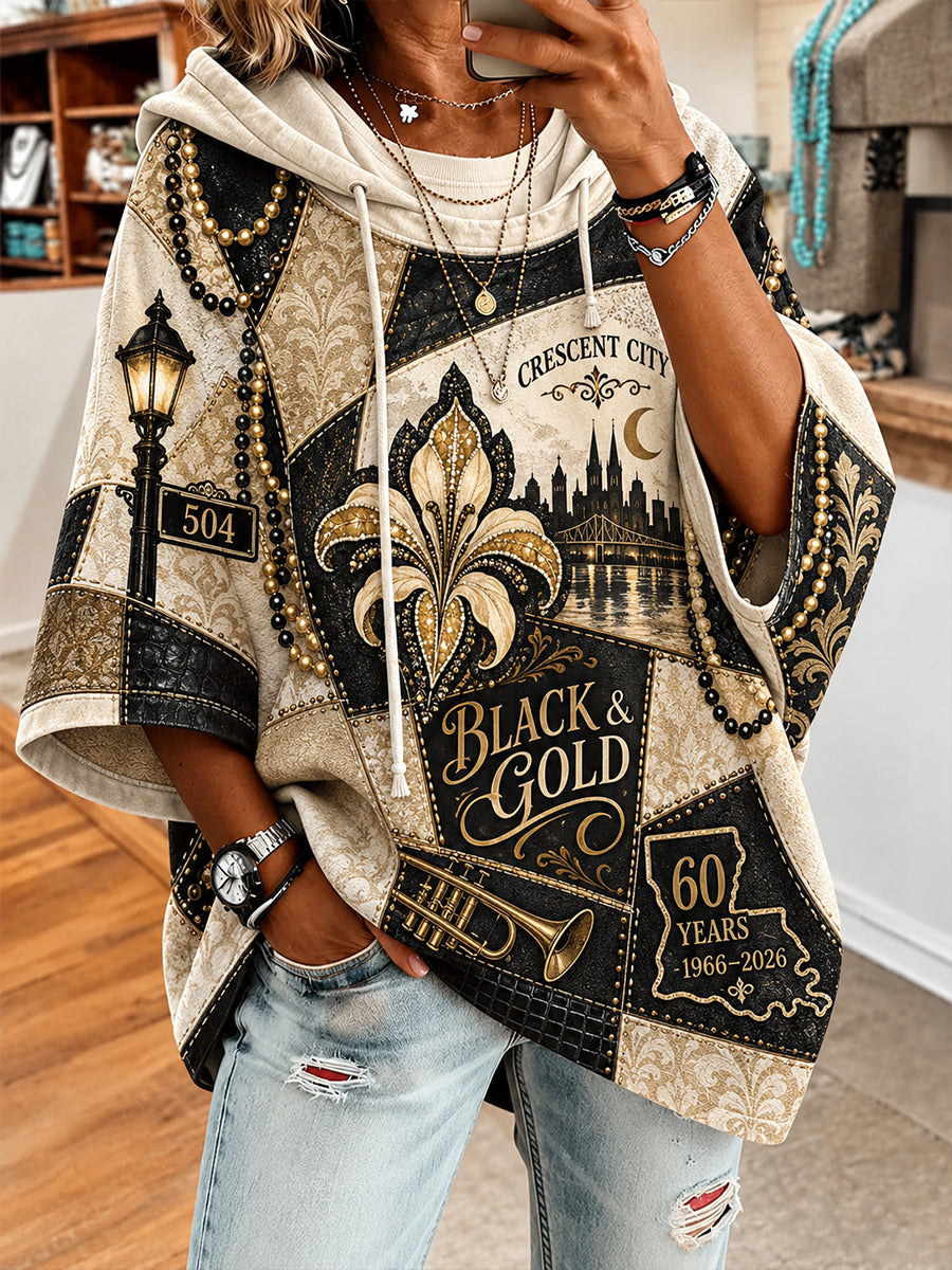 Women’S New Orleans Saints Short-Sleeve Hoodie