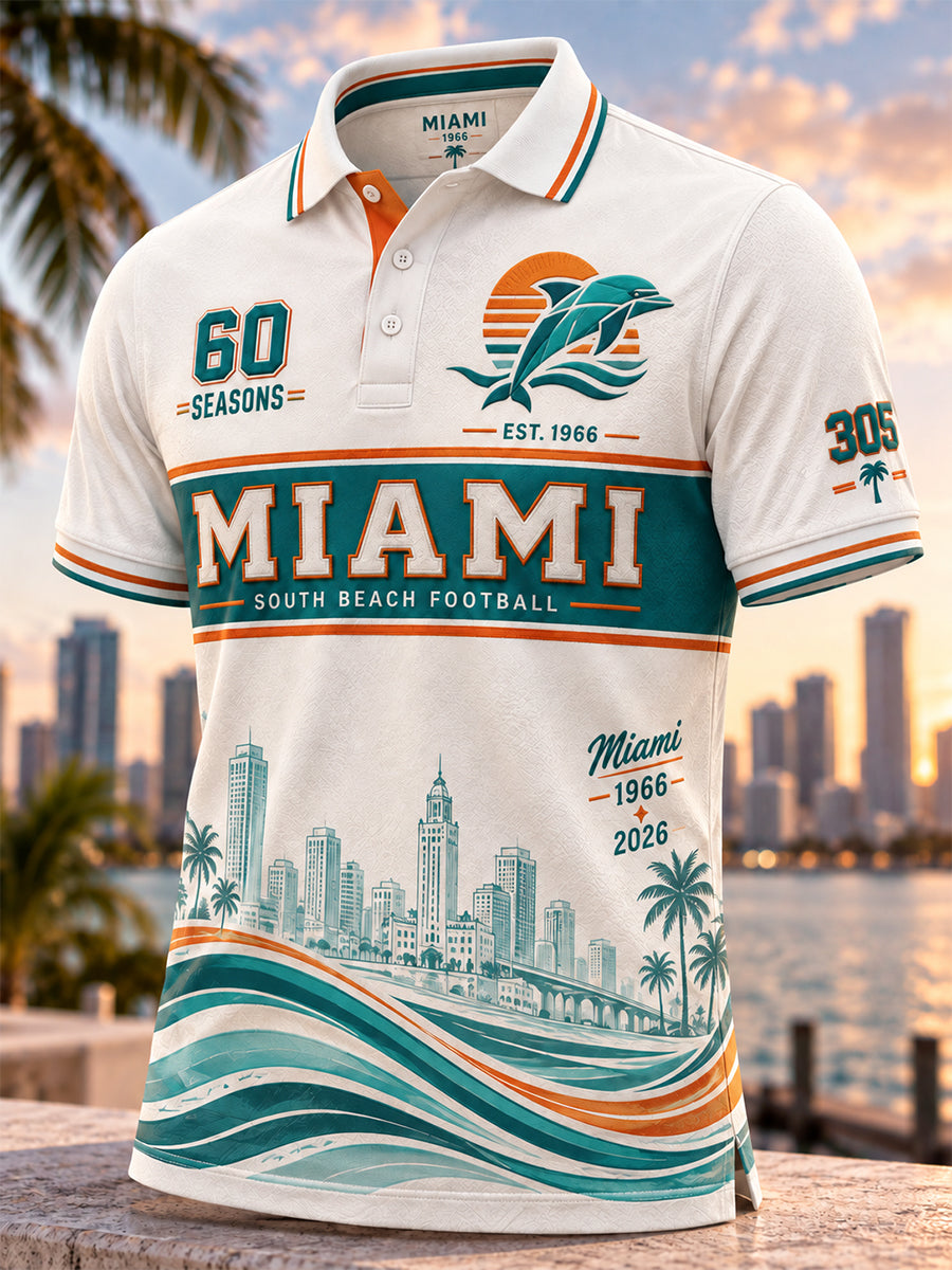 Men's Miami Dolphins Polo Shirt