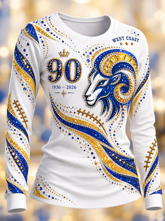 Women's Round Neck Long Sleeve T-Shirt
