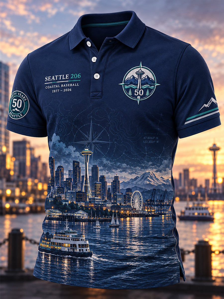 Men's Seattle Mariners Polo Shirt